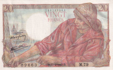 France, 20 Francs, 1943, UNC(-), p100a
Estimate: USD 30-60