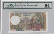 France, 10 Francs, 1971/1973, UNC, p147d
PMG 64
Estimate: USD 100-200