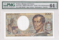 France, 200 Francs, 1989, UNC, p155c
PMG 64 EPQ
Estimate: USD 30-60