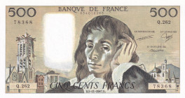 France, 500 Francs, 1987, UNC, p156f
Estimate: USD 50-100