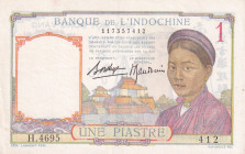 French Indo-China, 1 Piastre, 1936, XF, p54b
Estimate: USD 20-40