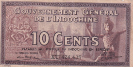 French Indo-China, 10 Cents, 1939, XF, p85e
There are stains and openings.
Estimate: USD 15-30
