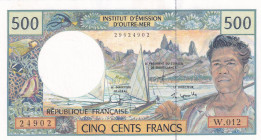 French Pacific Territories, 500 Francs, 1992, UNC, p1e
Estimate: USD 25-50