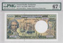 French Pacific Territories, 5.000 Francs, 1996, UNC, p3
PMG 67, High condition
Estimate: USD 150-300