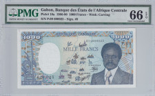 Gabon, 1.000 Francs, 1986/1990, UNC, p10a
PMG 66 EPQ
Estimate: USD 100-200