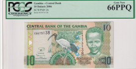 Gambia, 10 Dalasis, 2006, UNC, p26
PCGS 66 PPQ
Estimate: USD 25-50