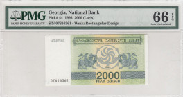 Georgia, 2.000 Laris, 1993, UNC, p44b
PMG 66 EPQ
Estimate: USD 20-40