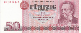 Germany - Democratic Republic, 50 Deutsche Mark, 1971, UNC, p30b
Estimate: USD 20-40