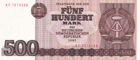 Germany - Democratic Republic, 500 Mark, 1985, UNC, p33
Estimate: USD 15-30
