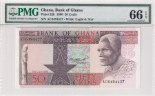 Ghana, 50 Cedis, 1980, UNC, p22b
PMG 66 EPQ
Estimate: USD 25-50