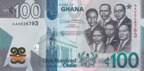 Ghana, 100 Cedis, 2019, UNC, pNew
Estimate: USD 50-100