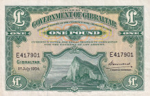 Gibraltar, 1 Pound, 1954, VF(+), p15c
Estimate: USD 75-150
