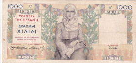 Greece, 1.000 Drachmai, 1935, VF, p106
Stained
Estimate: USD 15-30