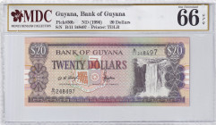 Guyana, 20 Dollars, 1996, UNC, p30b
MDC 66 GPQ
Estimate: USD 25-50
