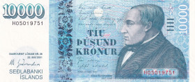 Iceland, 10.000 Kronur, 2001, UNC, p61
Estimate: USD 100-200