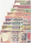 India, 1-2-5-10-20-50-100-500-1.000 Rupees, 1984/2016, (Total 9 banknotes)
In different condition between UNC (-) and UNC
Estimate: USD 20-40