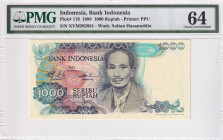Indonesia, 5.000 Rupiah, 1997, UNC, p130f
PMG 65 EPQ
Estimate: USD 25-50