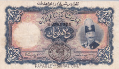 Iran, 10 Tomans, 1925, FINE, p14
repaired
Estimate: USD 700-1400