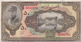 Iran, 50 Rials, 1934, FINE, p27b
repaired
Estimate: USD 150-300