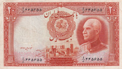 Iran, 20 Rials, 1938, VF(+), p34A
Estimate: USD 50-100