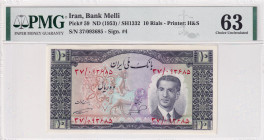 Iran, 10 Rials, 1953, UNC, p59
PMG 63
Estimate: USD 50-100