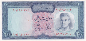 Iran, 200 Rials, 1971/1973, UNC, p92c
There is a speck of smudge on the watermark
Estimate: USD 30-60