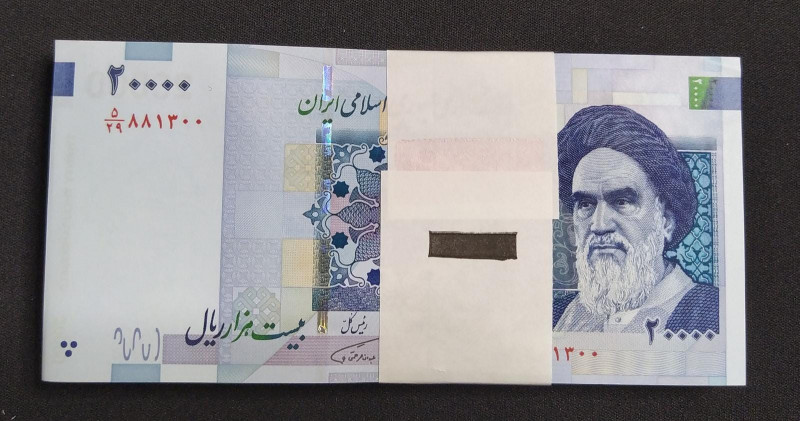 Iran, 20.000 Francs, 2014, UNC, p153, BUNDLE
(Total 100 consecutive banknotes)...