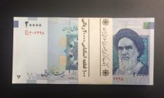 Iran, 20.000 Rials, 2014, UNC, p153, BUNDLE
(Total 100 banknotes)
Estimate: USD 30-60