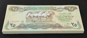 Iraq, 25 Dinars, 1982, UNC, p72, BUNDLE
(Total 100 banknotes)
Estimate: USD 25-50