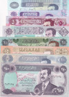 Iraq, 5-10-25-50-100-100-250-250 Dinars, 1986/2002, (Total 8 banknotes)
In different condition between UNC (-) and UNC
Estimate: USD 15-30