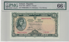 Ireland, 1 Pound, 1969/1970, UNC, p64b
PMG 66 EPQ
Estimate: USD 150-300