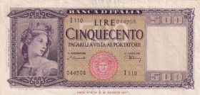 Italy, 500 Lire, 1947, XF, p80a
Estimate: USD 20-40
