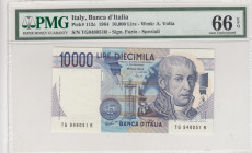 Italy, 10.000 Lire, 1984, UNC, p112c
PMG 66 EPQ
Estimate: USD 50-100