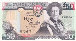 Jersey, 50 Pounds, 1993, UNC, p24a
Estimate: USD 250-500