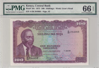 Kenya, 100 Shillings, 1972, UNC, p10c
PMG 66 EPQ
Estimate: USD 150-300