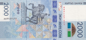 Kyrgyzstan, 2.000 Som, 2017, UNC, p33
Estimate: USD 25-50