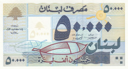 Lebanon, 50.000 Livres, 1995, AUNC, p73
Estimate: USD 15-30