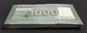 Lebanon, 1.000 Livres, 2012, UNC, p90b, (Total 50 banknotes)
Estimate: USD 20-40
