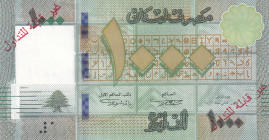 Lebanon, 1.000 Livres, 2016, UNC, p90cs, SPECIMEN
Estimate: USD 20-40