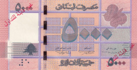 Lebanon, 5.000 Livres, 2012, UNC, p91s, SPECIMEN
Estimate: USD 20-40