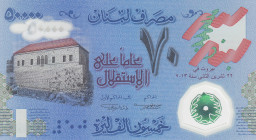 Lebanon, 50.000 Livres, 2013, UNC, p96
Commemorative and Polymer Banknote
Estimate: USD 30-60