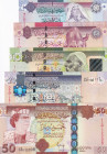 Libya, 1-5-10-20-50 Dinars, 2008/2011, UNC, (Total 5 banknotes)
Estimate: USD 50-100