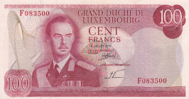 Luxembourg, 100 Francs, 1970, XF(+), p56a
Estimate: USD 15-30