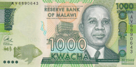 Malawi, 1.000 Kwacha, 2014, AUNC(+), p68
Commemorative banknote
Estimate: USD 30-60