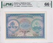 Maldives, 50 Rufiyaa, 1960, UNC, p6b
PMG 66 EPQ, Maldivian State
Estimate: USD 450-900