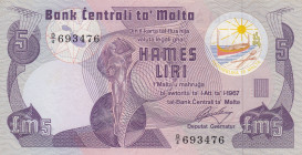 Malta, 5 Liri, 1979, XF(+), p35a
Estimate: USD 20-40