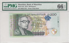 Mauritius, 200 Rupees, 2013, UNC, p61b
PMG 66 EPQ 
Estimate: USD 25-50