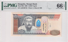 Mongolia, 10.000 Tugrik, 2009, UNC, p69b
PMG 66 EPQ
Estimate: USD 25-50