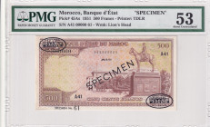 Morocco, 500 Francs, 1951, AUNC, p45As, SPECIMEN
PMG 53
Estimate: USD 1125-1250