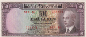 Turkey, 50 Kurush, UNC, p133, 2.Emission
İsmet İnönü portrait
Estimate: USD 50-100